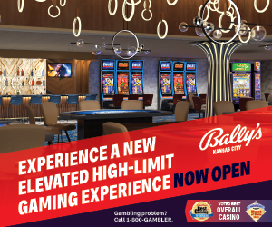 a digital advertisement for Bally's Kansas City's new high limit gaming area