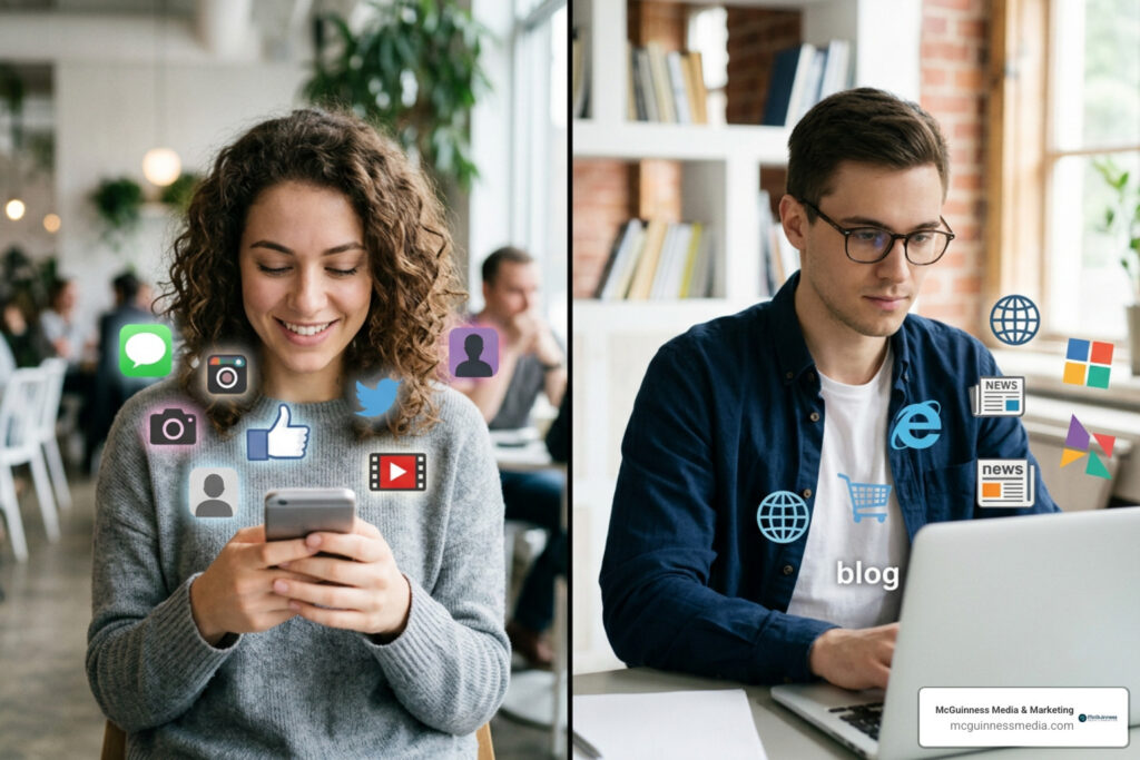 Comparing walled gardens to open web programmatic reach